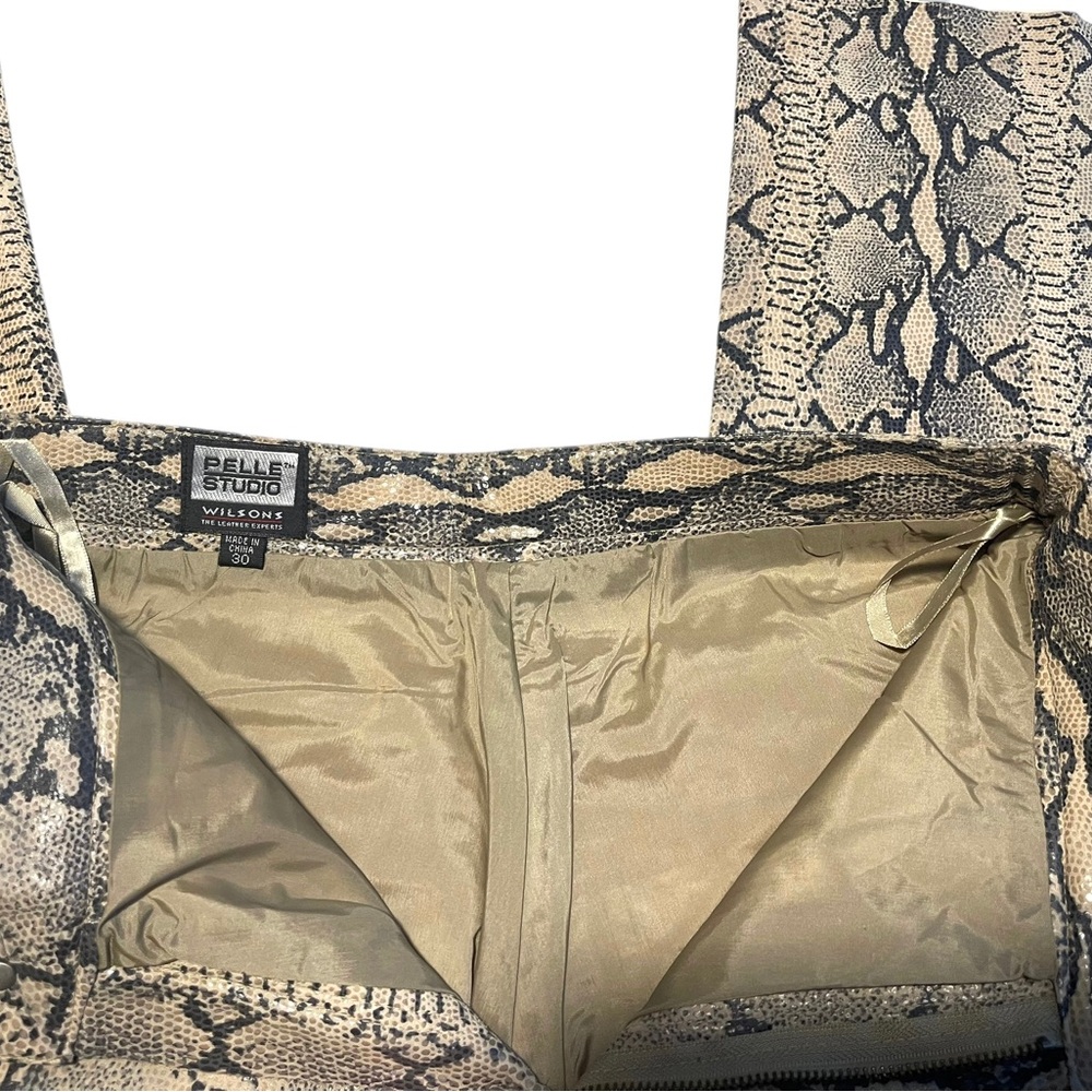 Vintage Wilson’s Genuine Leather Python Snake Pri… - image 6
